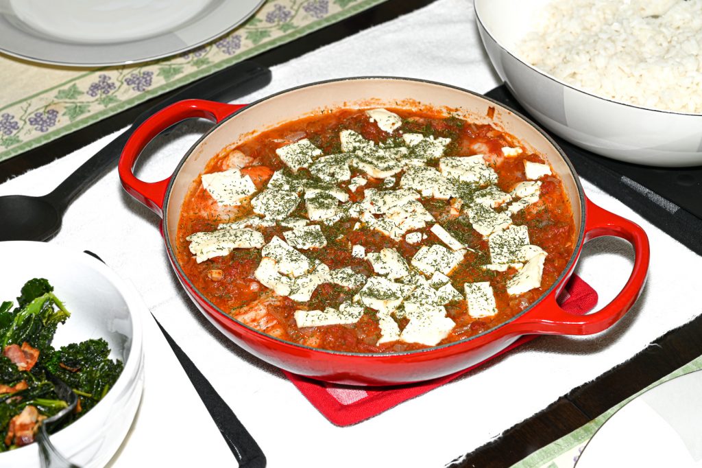 GreekSpiced Baked Shrimp The Cosmos